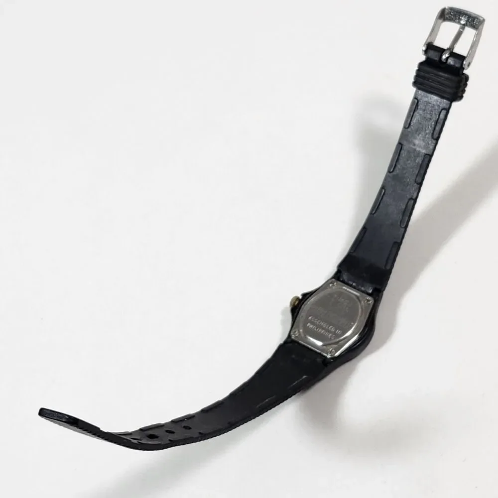 Timex T Cell Wrist Watch Women Black Band Vintage New Battery